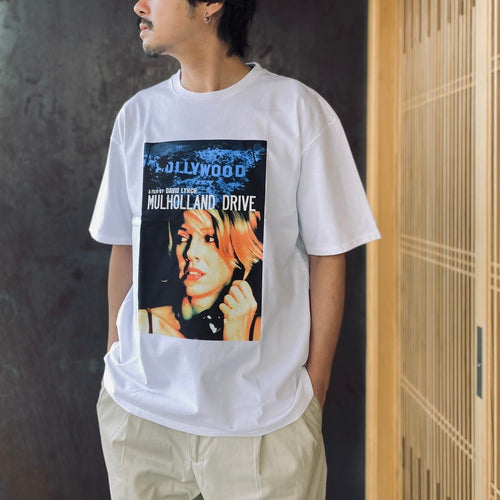 MULHOLLAND DRIVE | WASHED HEAVY WEIGHT CREW NECK T-SHIRT ( TYPE-2 ) #WHITE [MD-WM-WT02]