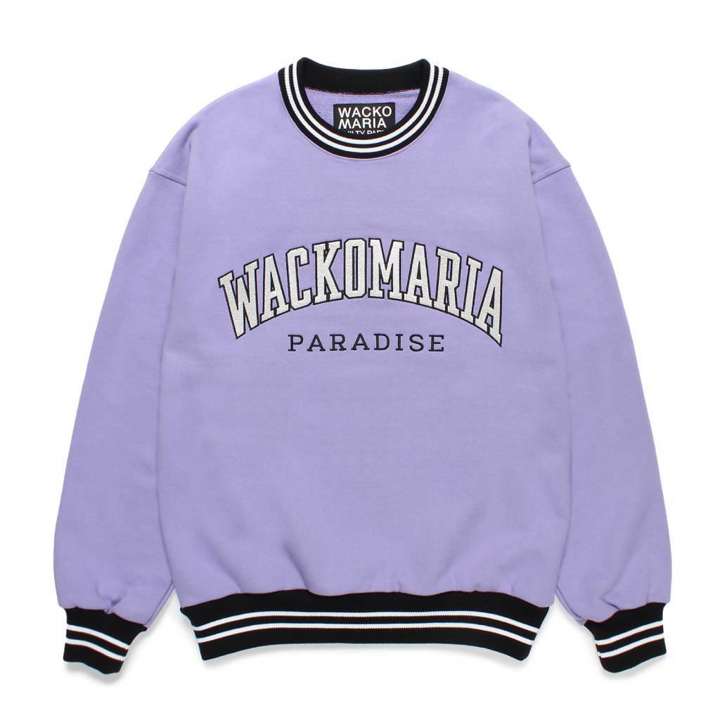 HEAVY WEIGHT CREW NECK SWEAT SHIRT ( TYPE-2 ) #PURPLE [24FW-WMC-SS10]