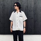 SWITCHING SHIRT S/S ( TYPE-2 ) #WHITE [26SS-WMS-OC08]
