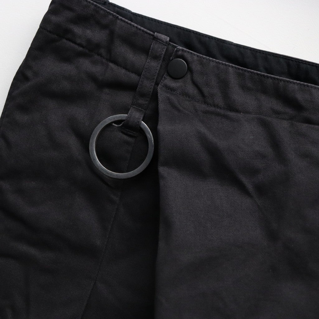 Wrapped Work Short(AGED TWILL) #BLACK [M-P3-DW3]