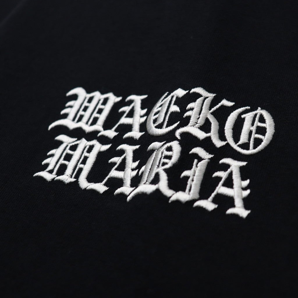 水洗重磅圓領長袖T卹（1型）#黑色 [25FW-WMT-LT03]