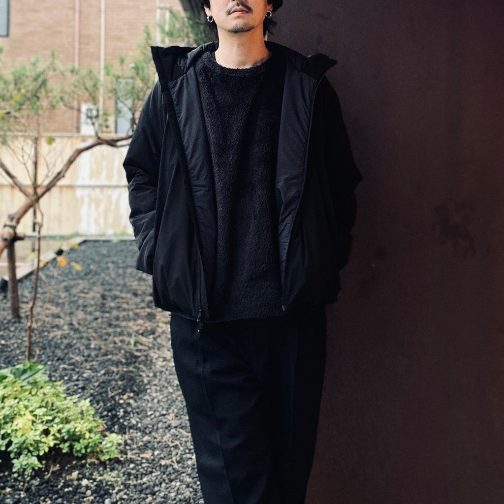 Strech Puff Hoodie #Black [SD26F-JK04]