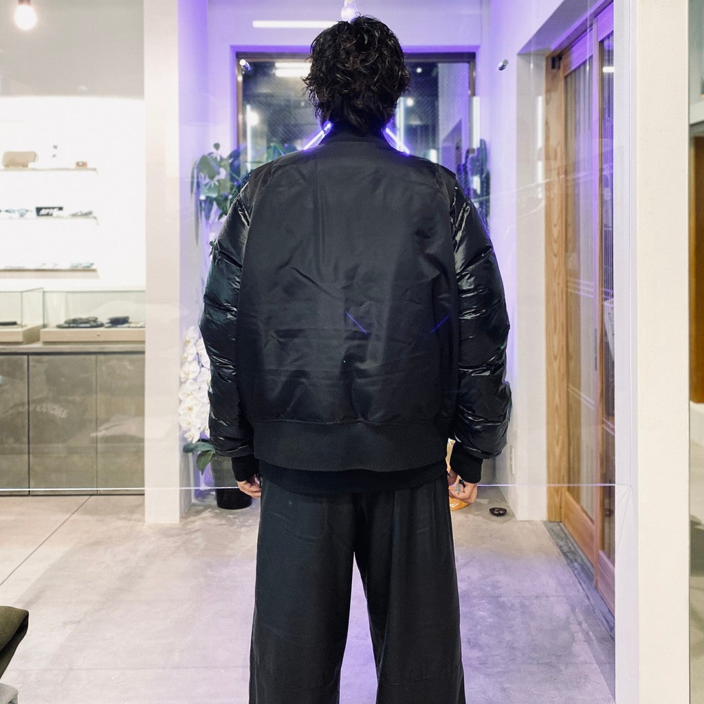 TECH 2WAY MA-1 DOWN JACKET #BLACK [BW-40025W]