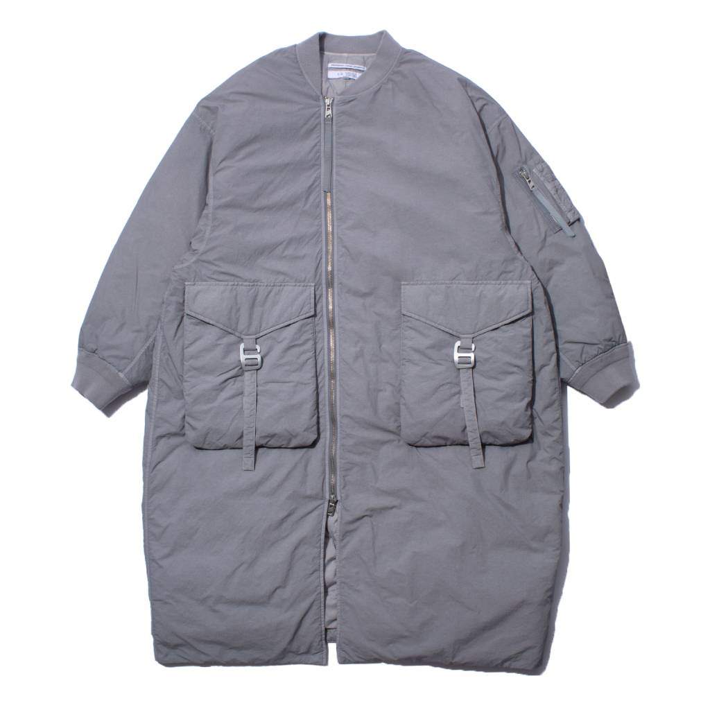 GARMENT DYE DOWN MA-1 LONG COAT 2.0 #GRAY [FST09262U0002]