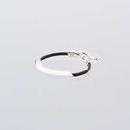 Triangle Leather Bracelet -Black- #BLACK/SILVER [XOLB003S-BLK]