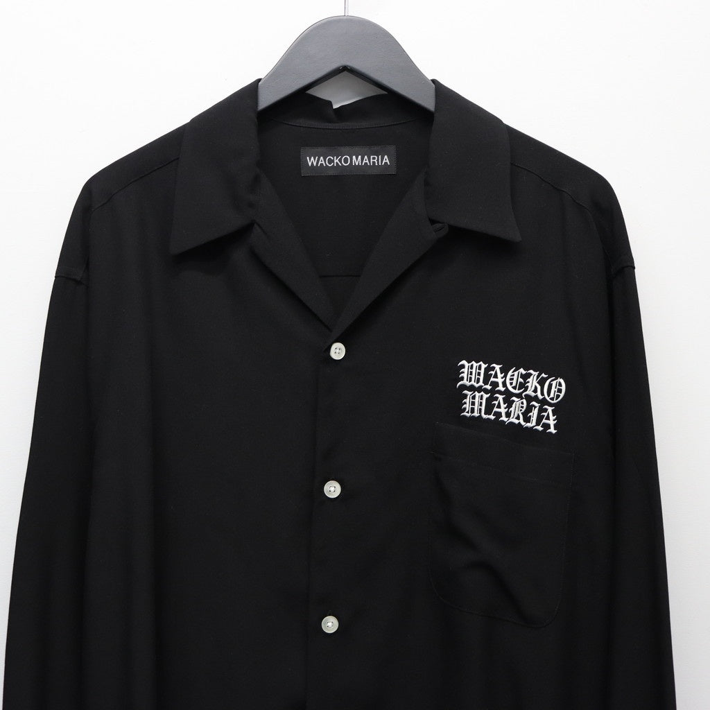 50年代長袖襯衫（1型）#黑色 [25FW-WMS-OC01]