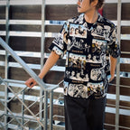 STAND BY ME | S/S HAWAIIAN SHIRT #BLACK [SBM-WM-HI01]