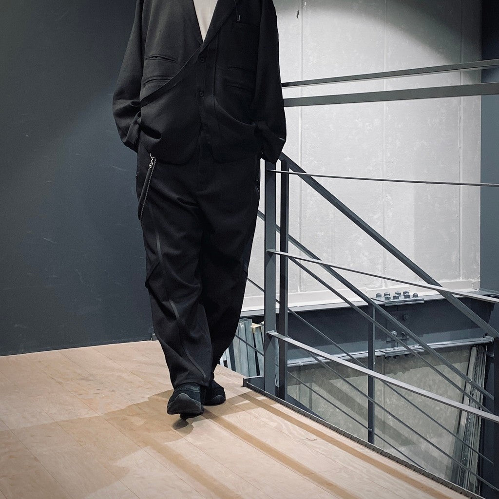 「RDA-01C」 - Dual Layers Aesthetic Trousers Chain #BLACK [GOOPI-25SS-FEB-03]