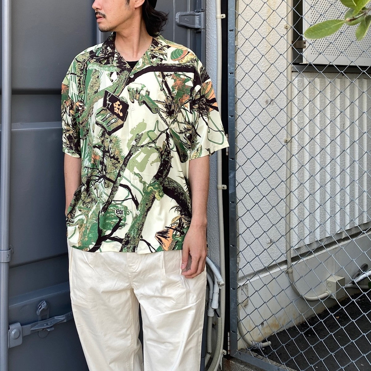 PINE TREE CAMO SHIRT #IVORY [24SS-S02]