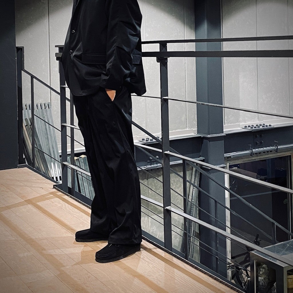 TECH EASY TROUSERS TWILL #BLACK [BP-34025]