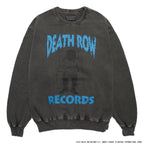 DEATH ROW RECORDS | WASHED MIDDLE WEIGHT CREW NECK SWEAT SHIRT #GRAY [DEATHROW-WM-SS03]