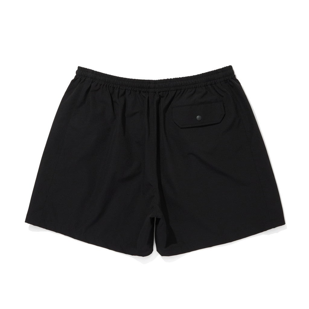 EMBROIDERD LOGO STRECH NYLON EASY SHORTS #BLACK [CCC-261P005