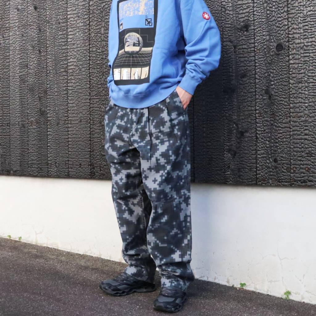 DIGI8 TWO TUCK PANTS #GREY [CES30PT09]