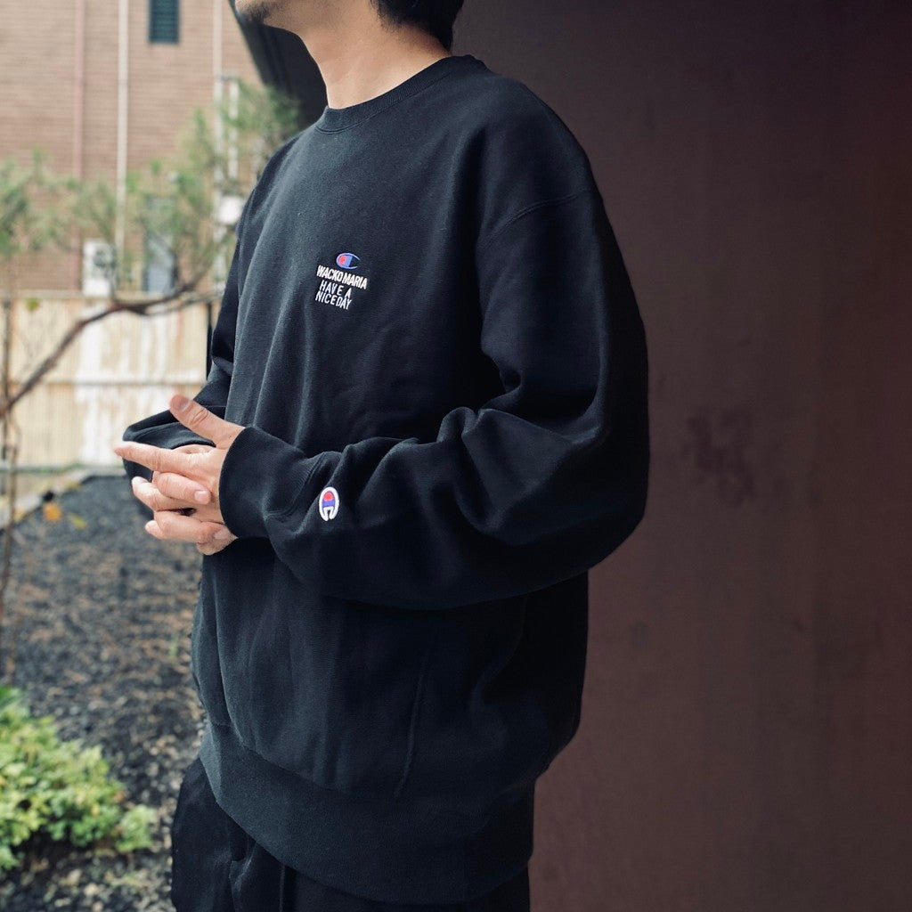 CHAMPION | REVERSE WEAVE CREW NECK SWEAT SHIRT #BLACK [26FW-WMC-CP04]