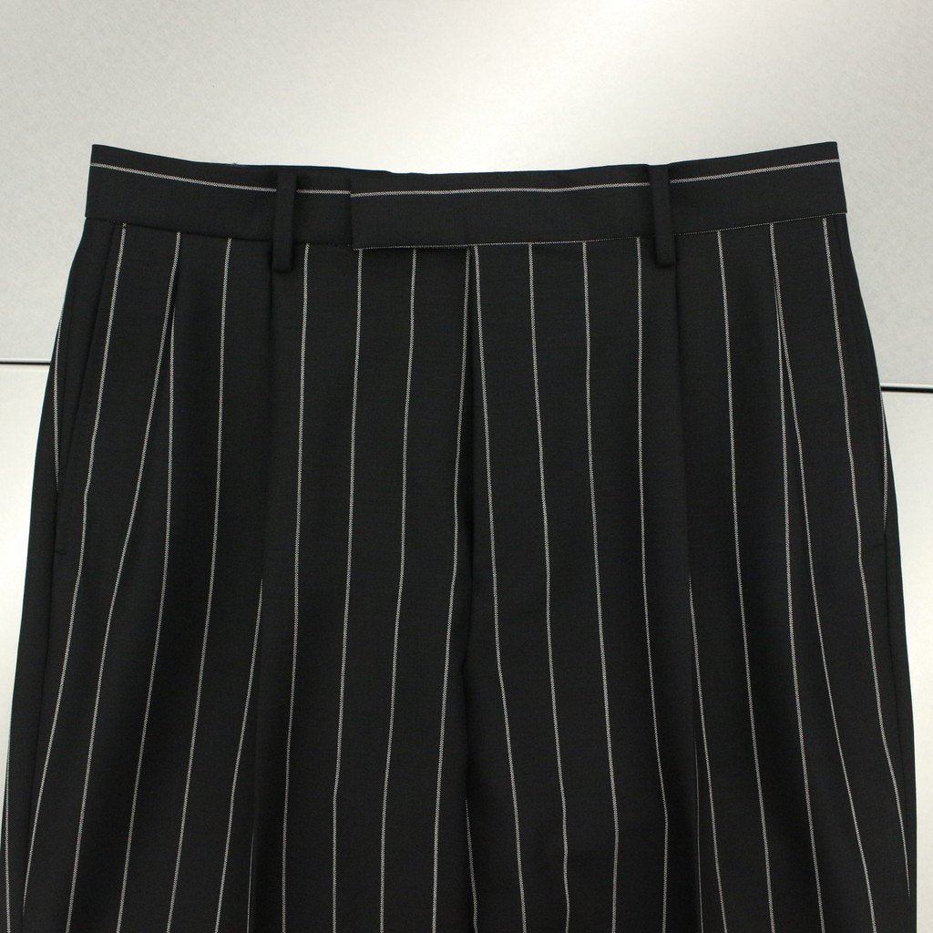 DOUBLE PLEATED TROUSERS #BLACK [23SS-WMP-TR24]