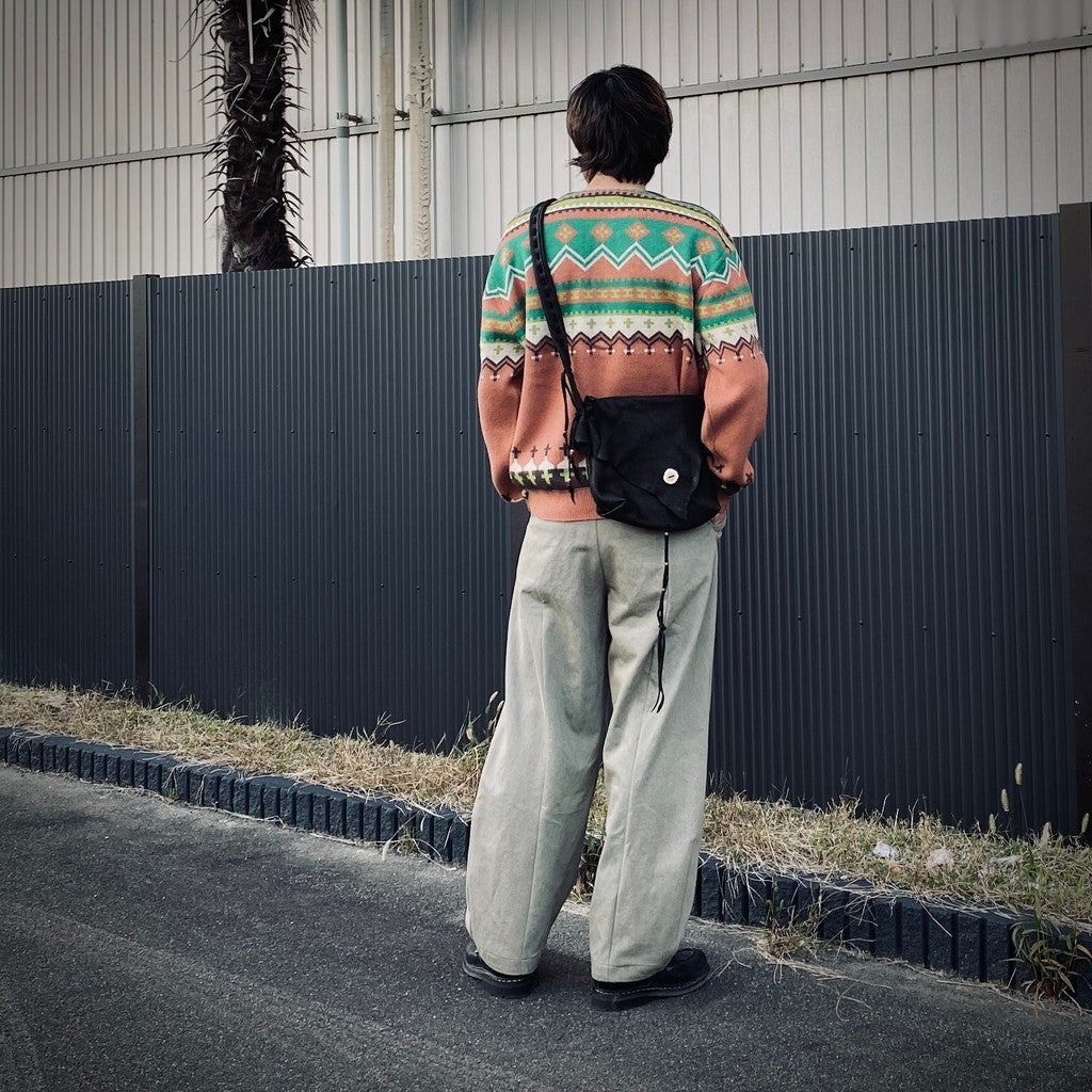 Early Morning | DEERSKIN MESSENGER BAG #BLACK [EM2325401]