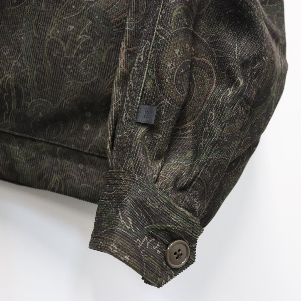 TECH FLYING SHIRT CORDUROY PAISLEY #D.BROWN [BE-88026W]