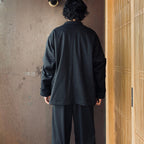 TECH LOOSE 2B JACKET FLANNEL #CHARCOAL [BJ-32026W]