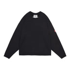 SOLID LOOSE CREW NECK #BLACK [CES28CS12]