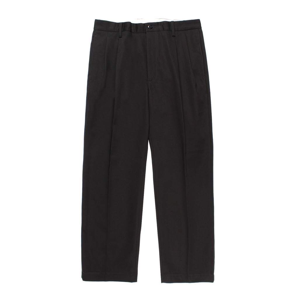 DOUBLE PLEATED CHINO TROUSERS ( TYPE-1 ) #BLACK [26FWE-WMP-PT01]
