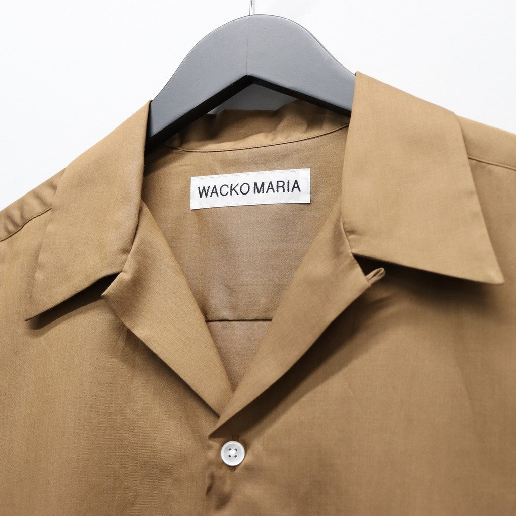 OPEN COLLAR SHIRT S/S ( TYPE-2 ) #BROWN [26SS-WMS-OC19]