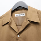 OPEN COLLAR SHIRT S/S ( TYPE-2 ) #BROWN [26SS-WMS-OC19]