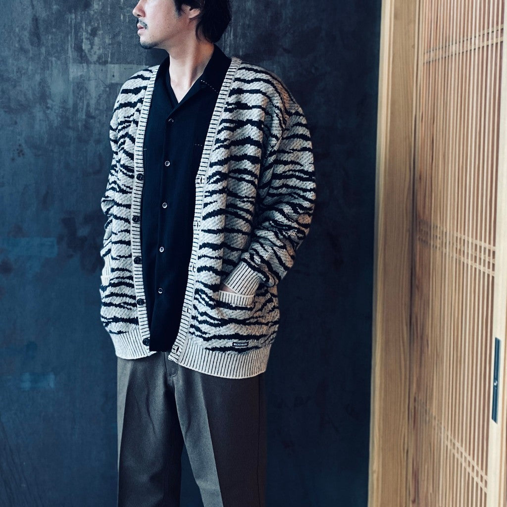 TIGER MOHAIR CARDIGAN #IVORY [25FW-WMK-KN06]