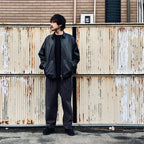 LEATHER SWING TOP #BLACK LEATHER [sn25f001]