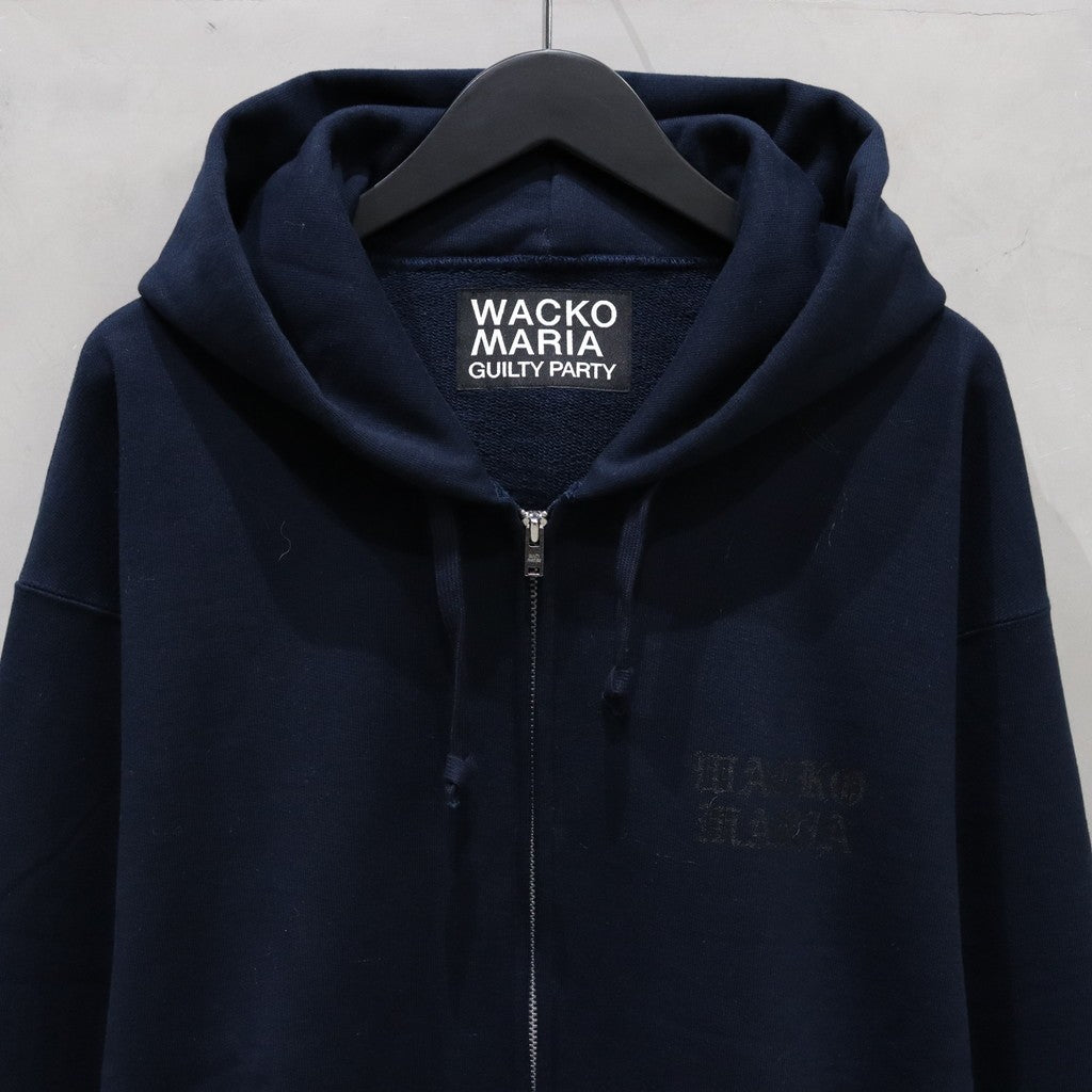 HEAVY WEIGHT FULL ZIP HOODED SWEAT SHIRT ( TYPE-2 ) #NAVY [24FW-WMC-SS02]