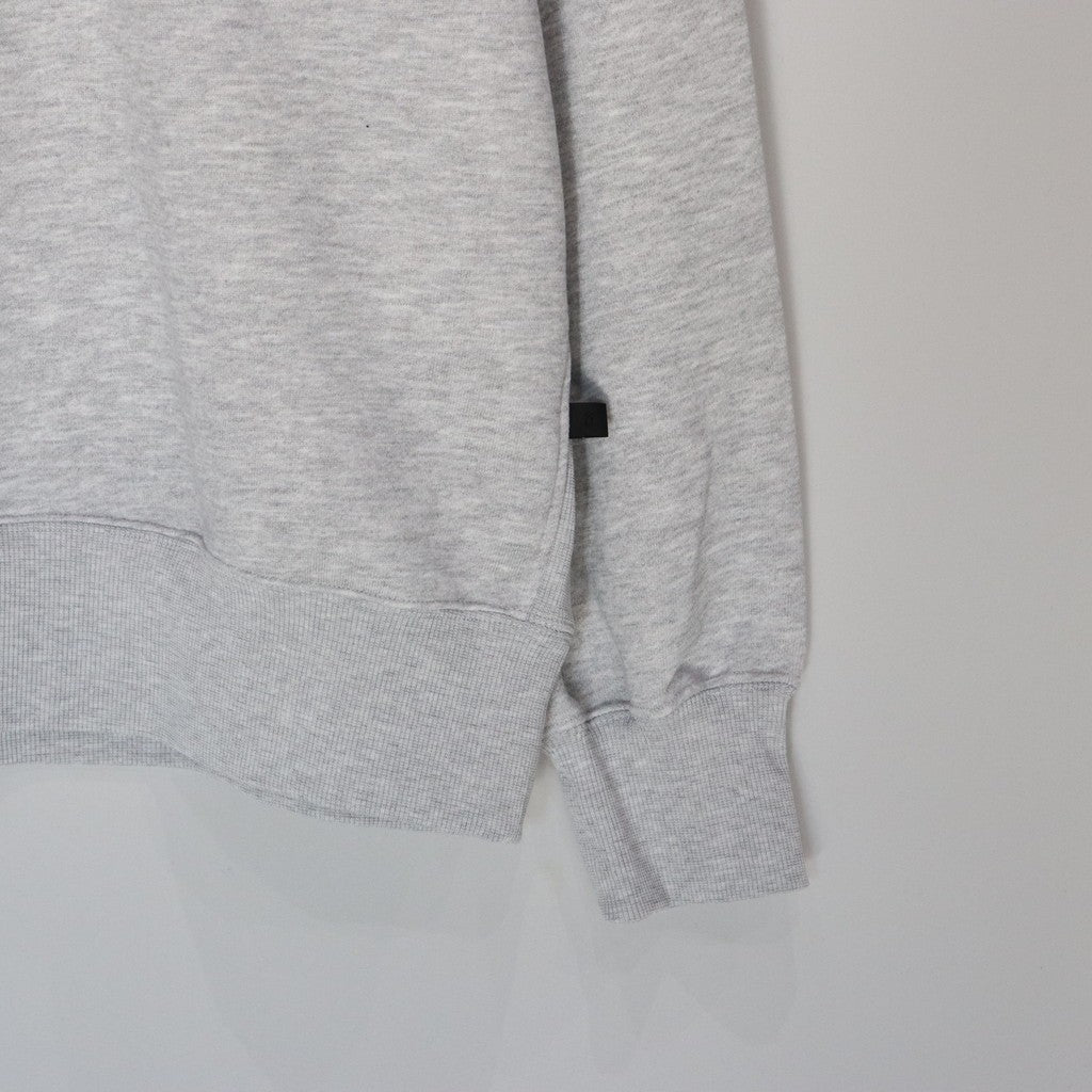 科技運動袖圓領上衣 灰色 [BE-50025]