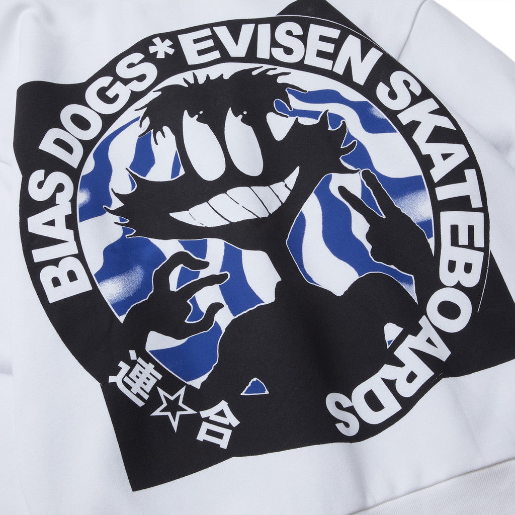 BIAS DOGS | 2HD CREW SWEAT #WHITE [23FW-BD06] – cocorozashi