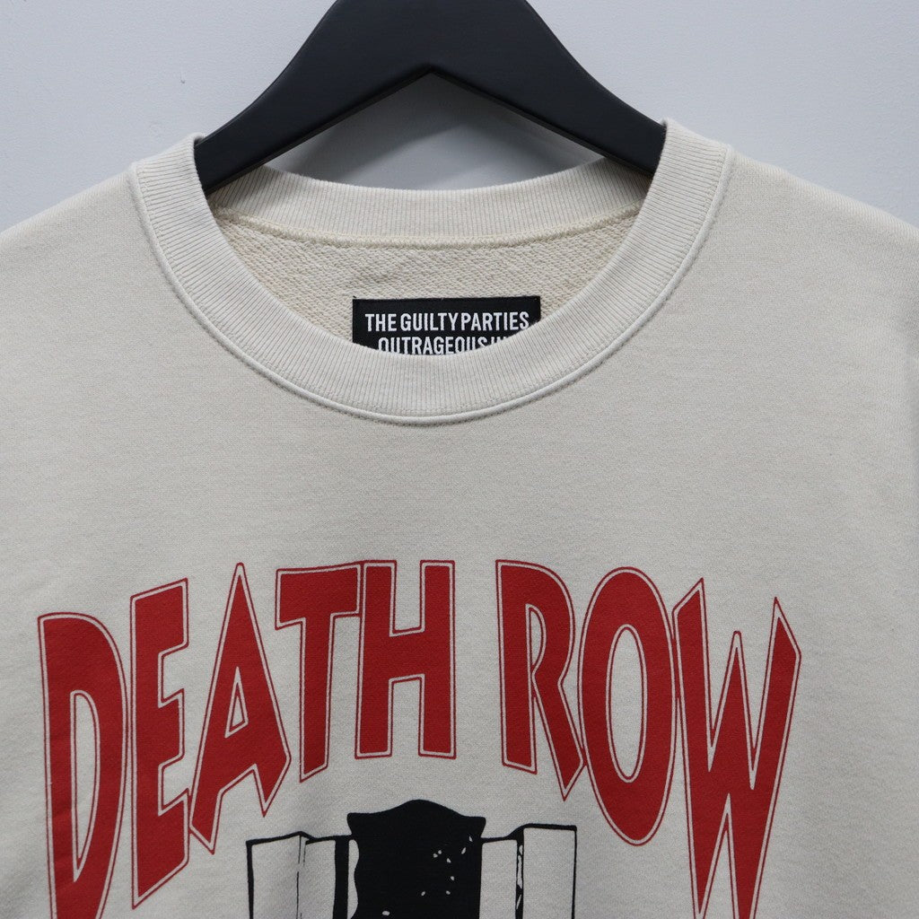 DEATH ROW RECORDS | WASHED MIDDLE WEIGHT CREW NECK SWEAT SHIRT