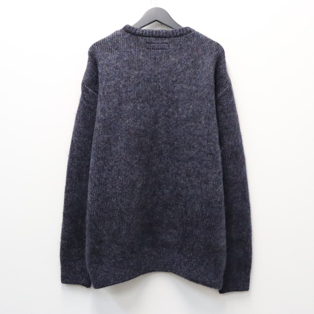 MIX MOHAIR CREW NECK SWEATER #PURPLE [26FW-WMK-KN03]
