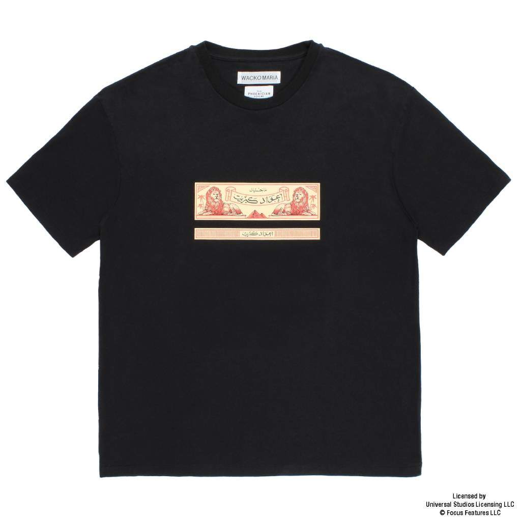 THE PHOENICIAN SCHEME | WASHED HEAVY WEIGHT CREW NECK T-SHIRT ( TYPE-2 ) #BLACK [TPS-WM-WT02]