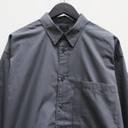 TECH REGULAR STRIPE SHIRT L/S #CHARCOAL [BE-81025]