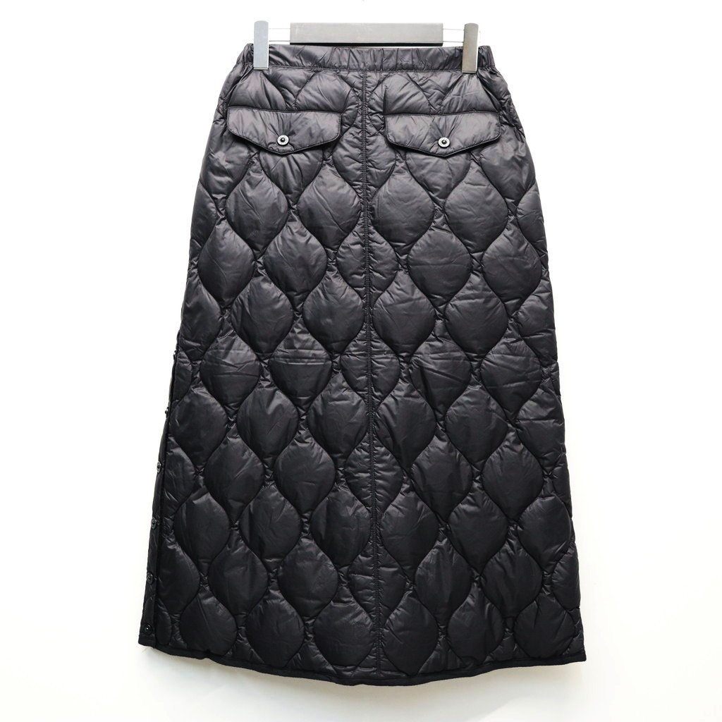 MILITARY SNAP BUTTON DOWN SKIRT（SOFT SHELL） #BLACK [TAION-W150LSSKML-1]