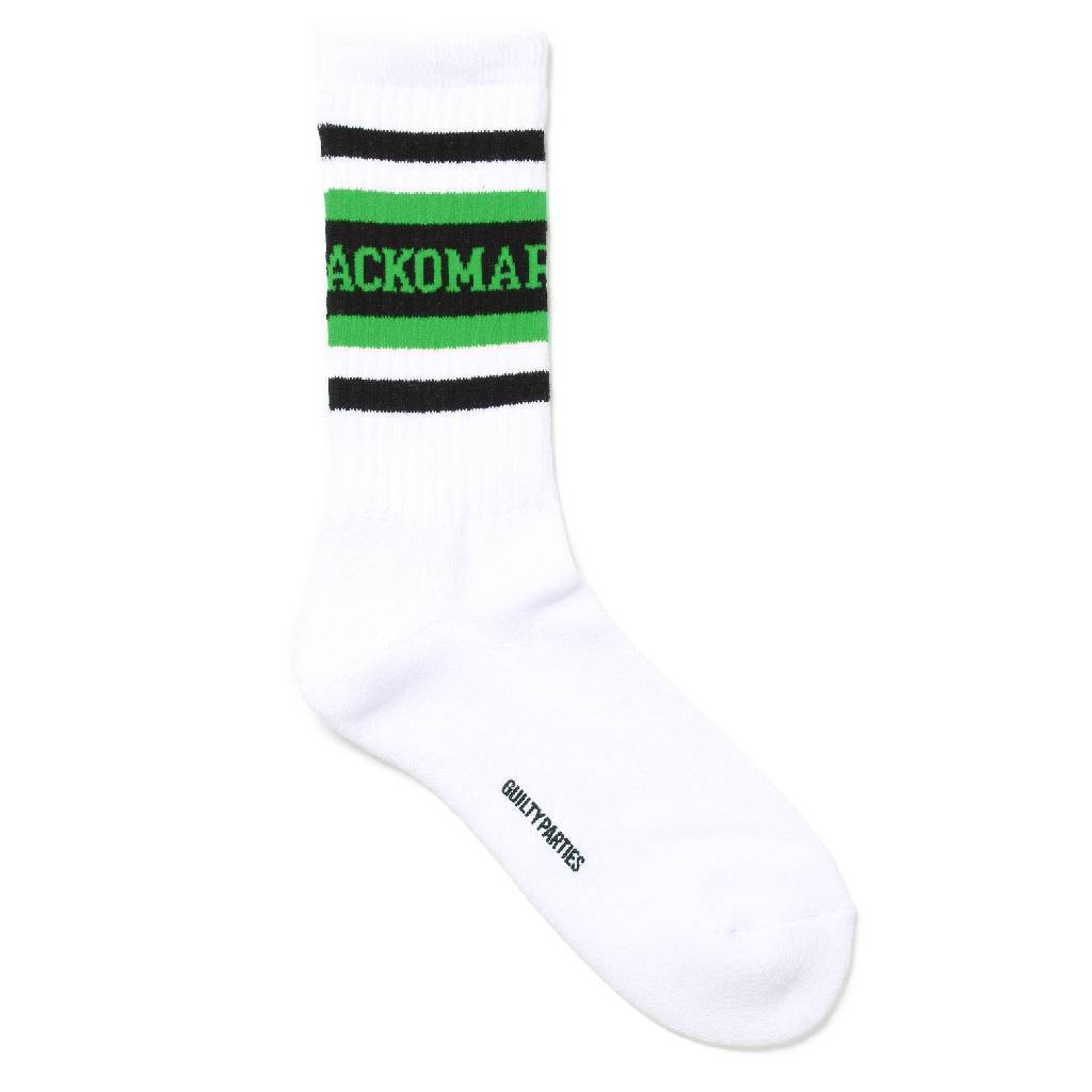 SKATER SOCKS ( TYPE-1 ) #WHITE-GREEN [24FW-WMA-SO01]