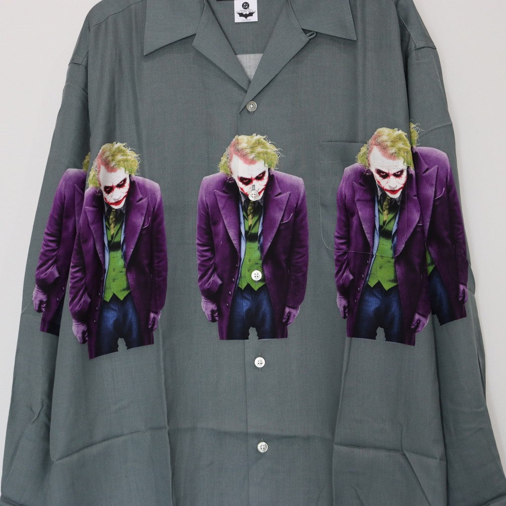 黑闇騎士三部曲 | 長袖夏威夷襯衫（1 型）#灰色 [TDKT-WM-HI06]