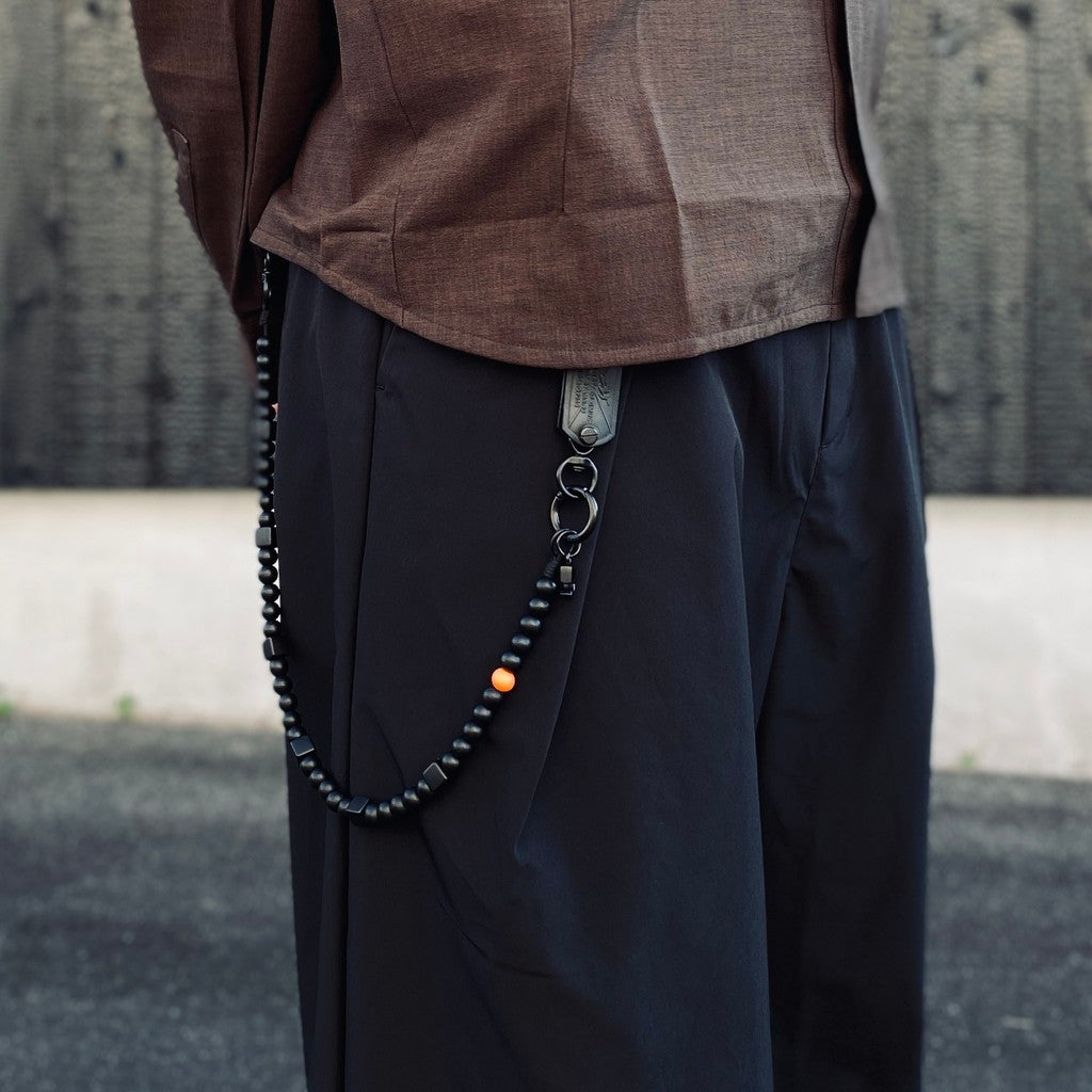 R1C Beaded Trousers Chain #Black [GOOPI-26AW-SEP-04]