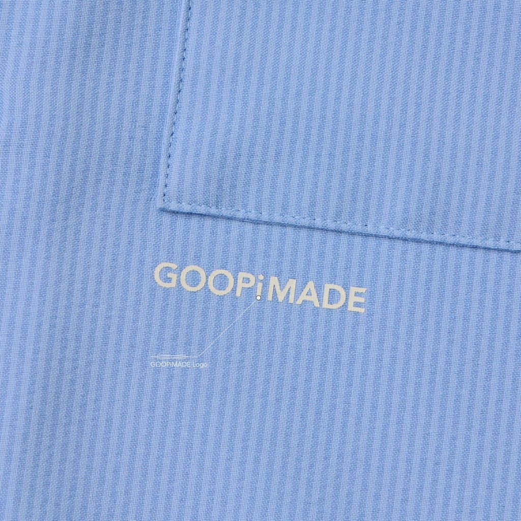 「GNV-Z」 SOFTBOX Zip-Split Wide Shirt #BLUE [GOOPI-25SS-JUN-02]