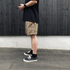 DICKIES | LEOPARD PLEATED SHORT TROUSERS #BEIGE [26SS-WMP-DC03]