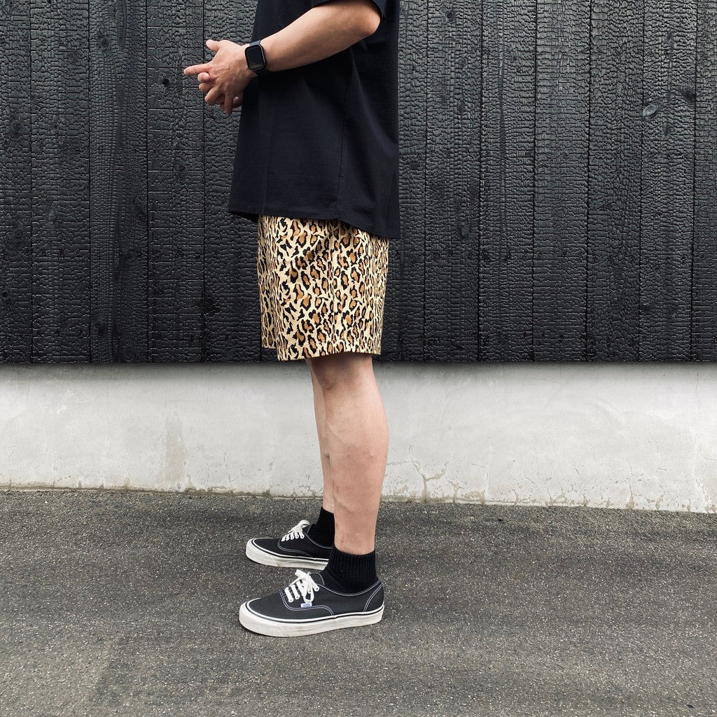 DICKIES | LEOPARD PLEATED SHORT TROUSERS #BEIGE [26SS-WMP-DC03]