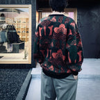 KABUTO MOHAIR CREW KNIT #Orange/Green [25FW_KN01]