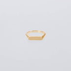 Signet Ring with Hair Line -Thin- -Gold- #GOLD [XOR120G]