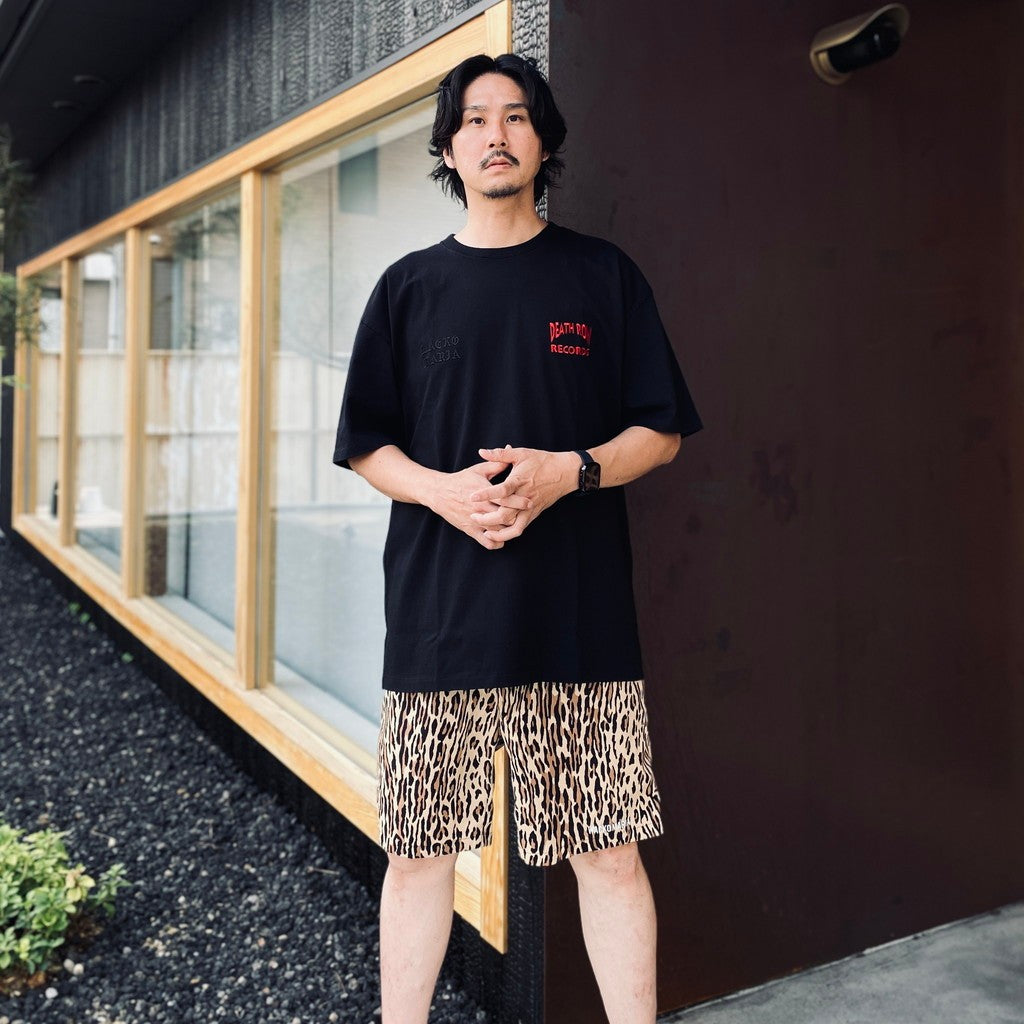 DEATH ROW RECORDS | WASHED HEAVY WEIGHT CREW NECK T-SHIRT #BLACK [DEATHROW-WM-WT02]
