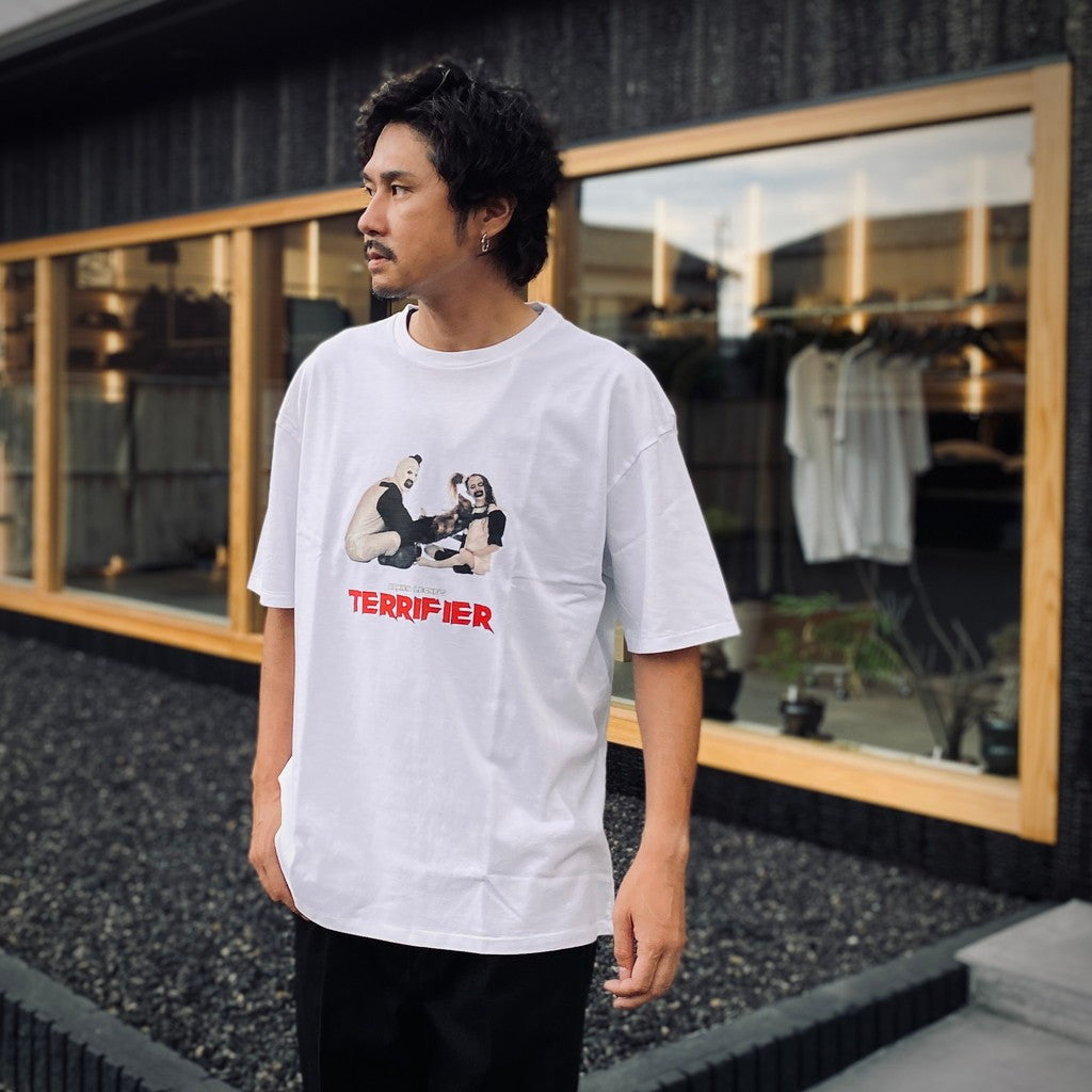 TERRIFIER | 水洗重磅圓領T卹（第3種）#白色 [TERRIFIER-WM-WT03]