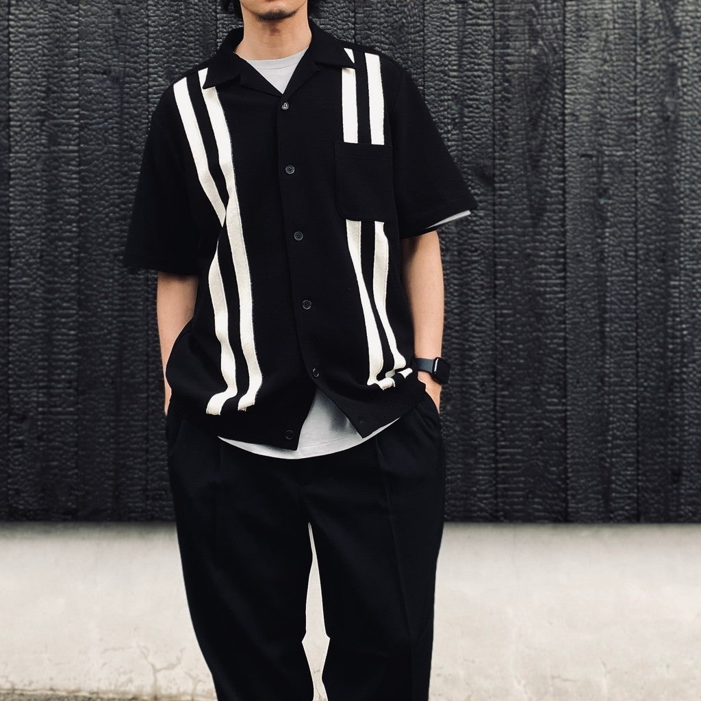 KNIT SHIRT ( TYPE-1 ) #BLACK [26SS-WMK-KN01]