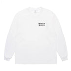 WASHED HEAVY WEIGHT CREW NECK LONG SLEEVE T-SHIRT ( TYPE-1 ) #WHITE/BLACK [26SSE-WMT-LT04]