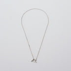 Flat Link Necklace 60cm #SILVER [XON013]