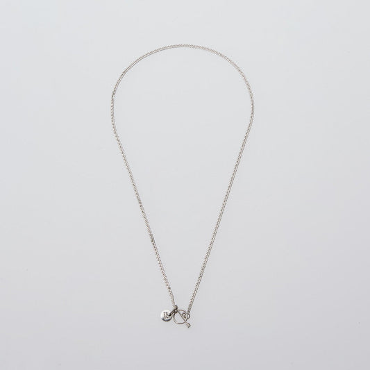 Flat Link Necklace 60cm #SILVER [XON013]